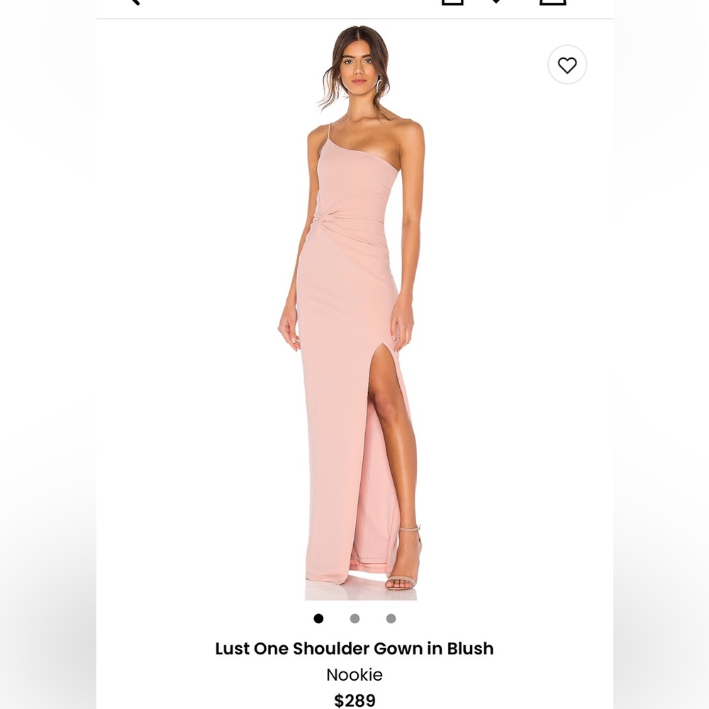 Nookie One-Shoulder Gown - worn once!